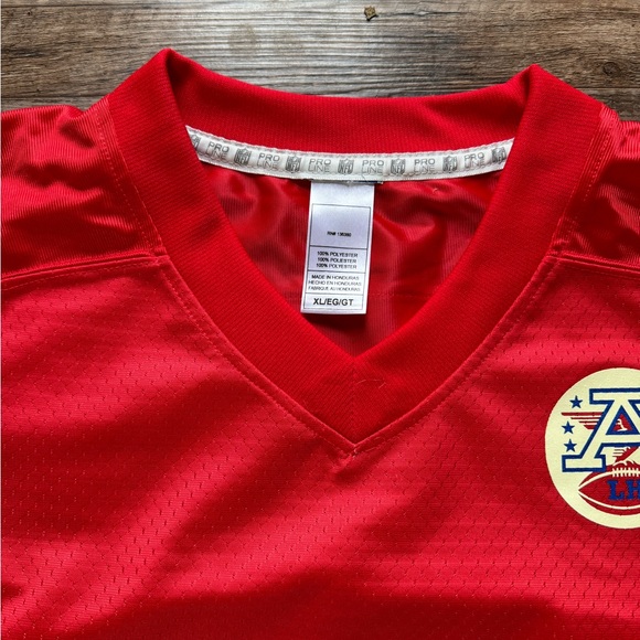 NWOT - Kansas City Chiefs Blank NFL Jersey - Red with Football Patch - Picture 5 of 11